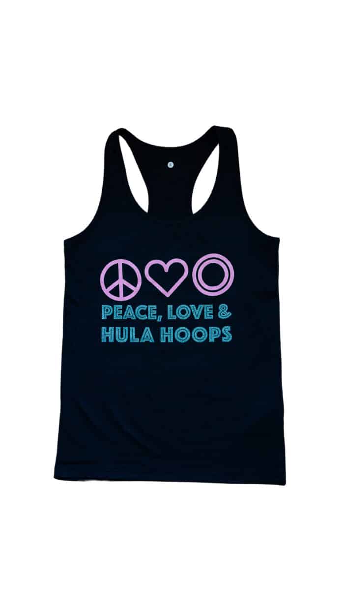Peace Love Hula Hoops Racerback Vest